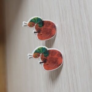 THE VERY HUNGRY CATERPILLAR STUD EARRINGS